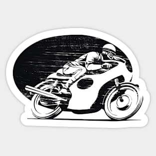 vintage distressed cafe racer Sticker